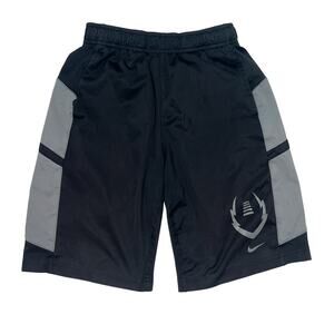 Nike Boy's MD Black & Gray Football Athletic Shorts